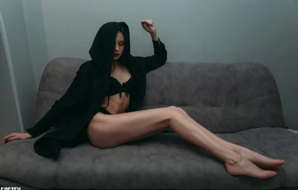Sexy, pose, model, body, panties, figure, brunette, jacket