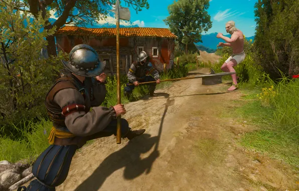 Fight, Courage, Guards, The Witcher 3 Wild Hunt. Blood and Wine, Arrogance, Fist fight