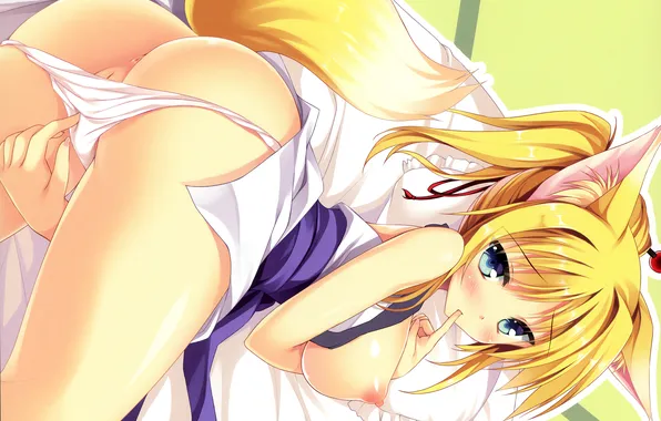 Girl, sexy, lingerie, ass, pantsu, yukata, panties, long hair