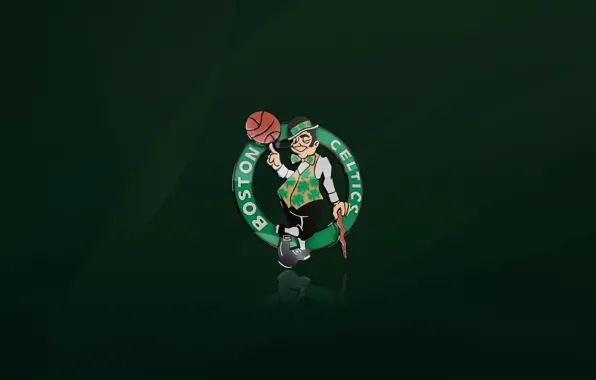 Picture Green, Basketball, Background, Logo, Boston, NBA, Boston Celtics
