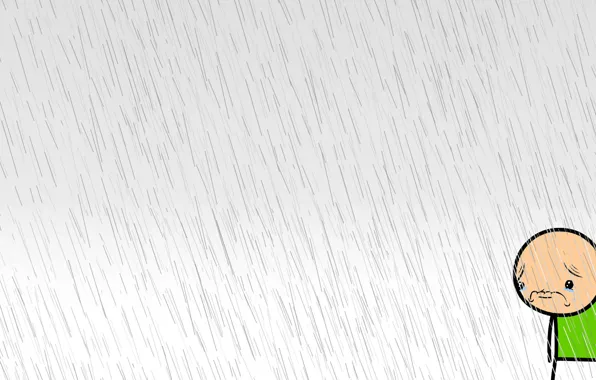 Sadness, background, Rain, Cyanide and Happiness