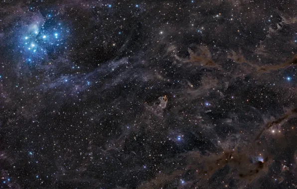 Space, stars, constellation, endless, nebula