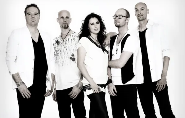 Picture group, Within Temptation, Sharon den Adel, Sharon den Adel, Robert Vesterholt, vocalist, Robert Westerholt