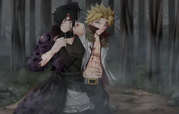 Anime, art, guys, Fairy Tail, Fairy tail