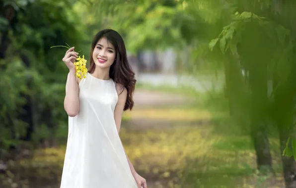 Picture summer, girl, smile