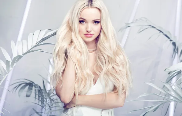 Blonde, Bokeh, Portrait, Makeup, Photoshoot, Costume, Dove Cameron, American singer