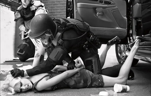 Girl, police, detention