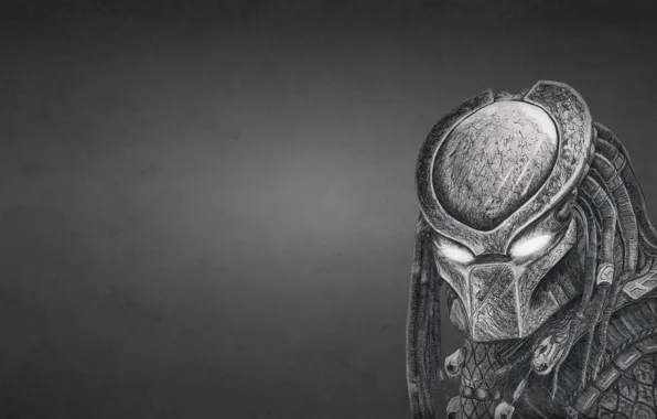 The dark background, predator, alien, helmet, predator