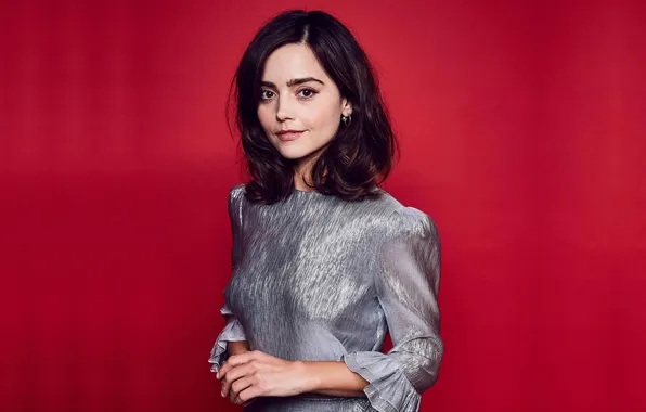 Look, pose, makeup, figure, dress, actress, hair, Jenna Coleman