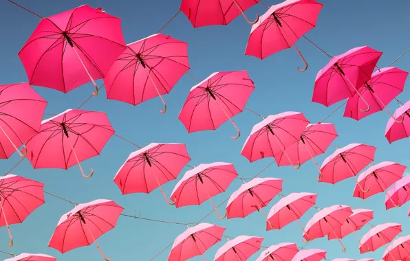 Picture the sky, umbrella, installation