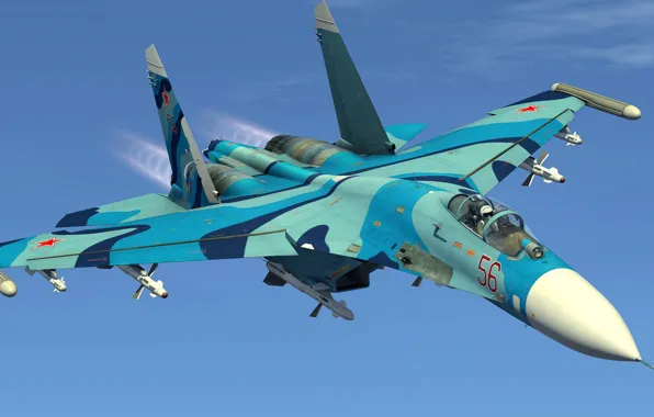 Wallpaper fighter, aviation, Su-27, supersonic, heavy fighter for ...