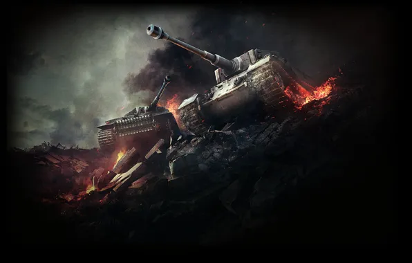 World of tanks, World of Tanks, Tiger P, Tiger I(Tiger H), German tiger