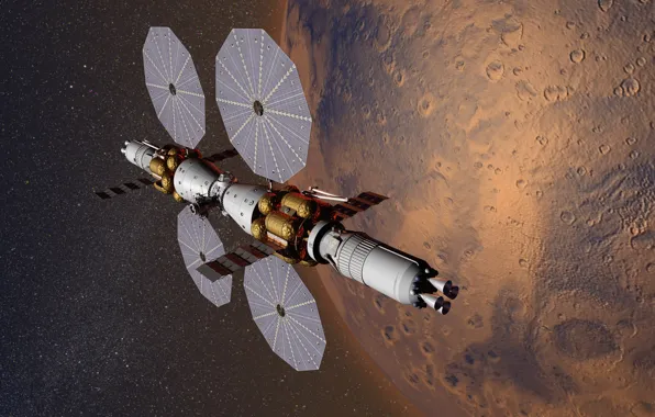 Space, Mars, experimental apparatus, The base camp of Mars