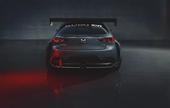 Mazda, rear view, Mazda 3, 2020, TCR