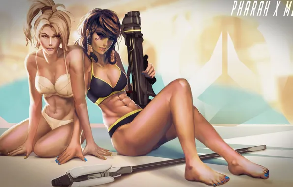 Girl, gun, sexy, game, weapon, boobs, woman, breast