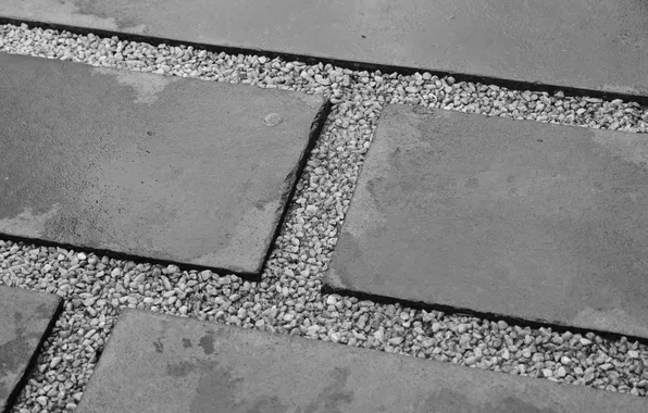 Tile, beautiful, black-white