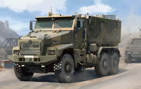 Russia, armored car, the armed forces of Russia, Typhoon-, Russian URAL 63095 Typhoon-U MRAP, Ural …