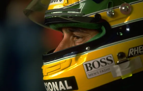 Look, helmet, formula 1, male, Formula 1, champion, Ayrton Senna, Ayrton Senna