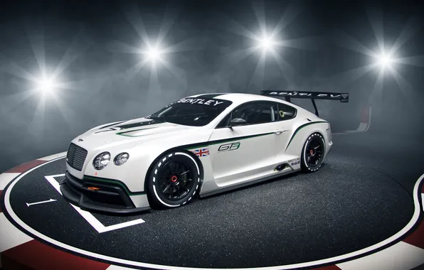 Picture Concept, glare, Continental, GT3, front, Bentley, continental, race car