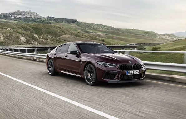 Coupe, BMW, on the track, 2019, M8, the four-door, M8 Gran Coupe, M8 Competition Gran …