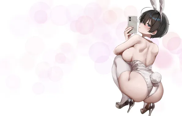 Girl, hot, sexy, ass, photo, anime, short hair, pretty