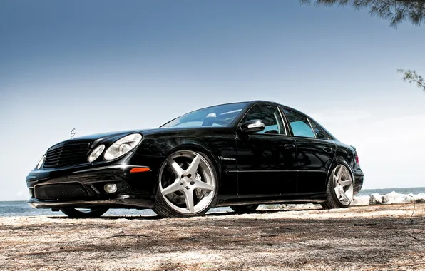Mercedes-Benz, cars, auto, wallpapers, E55