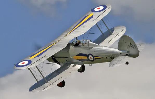 Flight, biplane, Gloster Gladiator, K7985