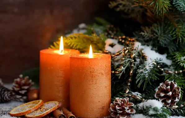 New year, candles, Christmas, merry christmas, Xmas, decoration, holiday celebration