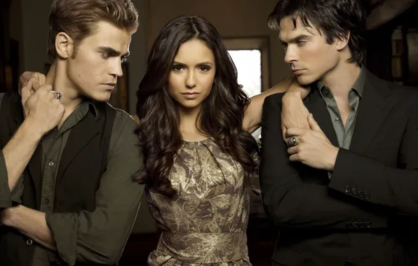 The vampire diaries, Stefan, Elena, Damon