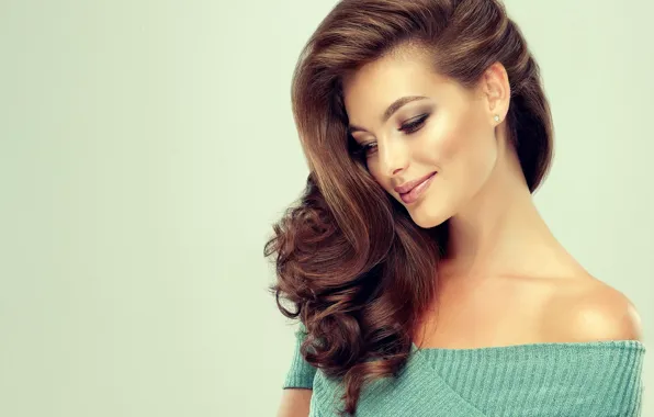 Face, smile, makeup, brown hair, curls, edwardderule