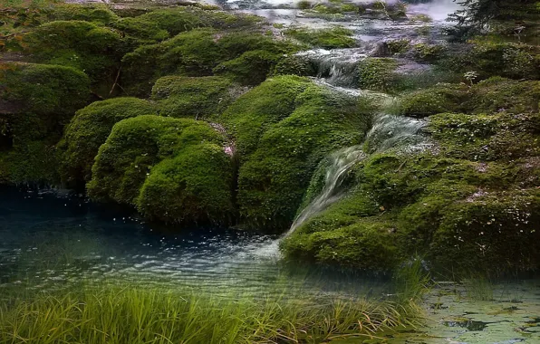 Fantasy, river, nature