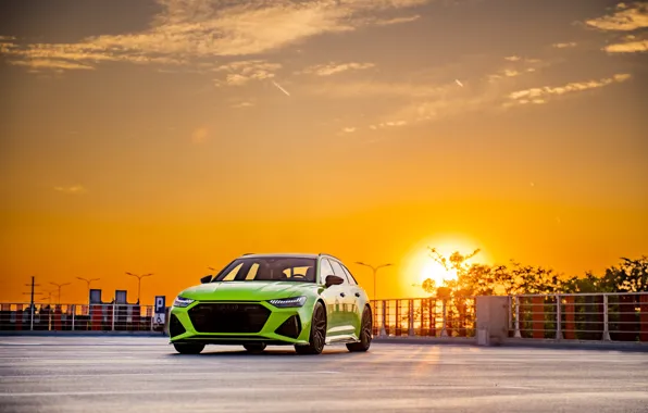 Picture Sunset, RS6, C8, Light green