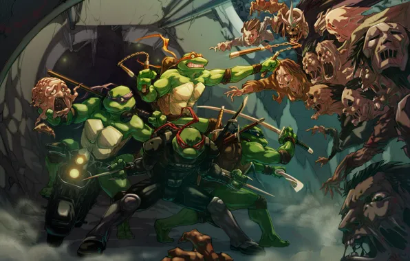 Picture Teenage mutant ninja turtles, TMNT, Raphael, Leonardo, Donatello, Teenage Mutant Ninja Turtles, Michelangelo, Shredder