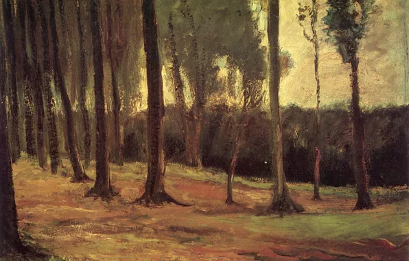 Trees, Vincent van Gogh, Early paintings, Edge of a Wood