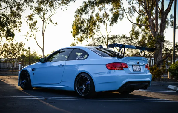 BMW, white, E92