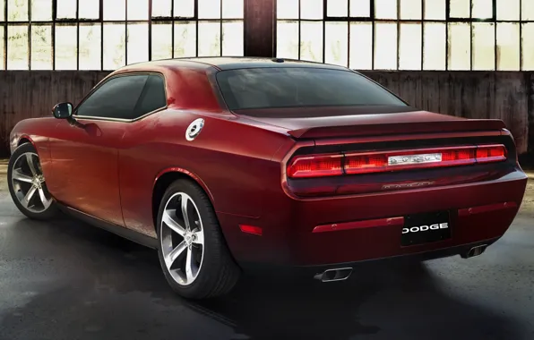 Picture background, Dodge, Challenger, rear view, Muscle car, Muscle car, R T, 100th Anniversary
