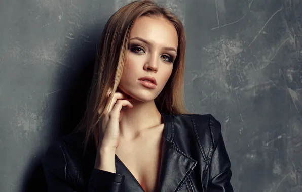 Picture portrait, makeup, brown-eyed, Arina