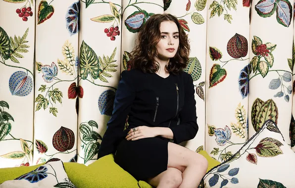 Picture photoshoot, Lily Collins, The Times
