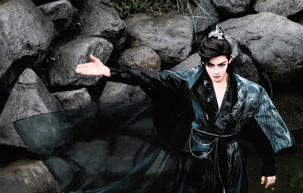 Stones, outfit, China, the series, guy, gesture, drama, Love in the Clouds