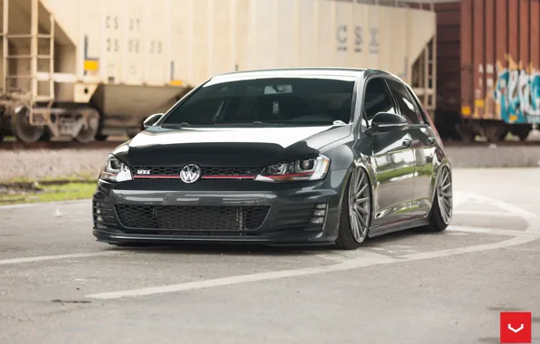 Picture Volkswagen, GTI, Vossen, Wheels, Graphite, VFS2