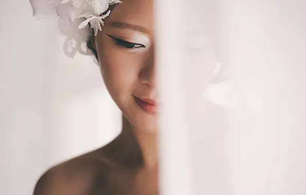 Girl, portrait, Asian