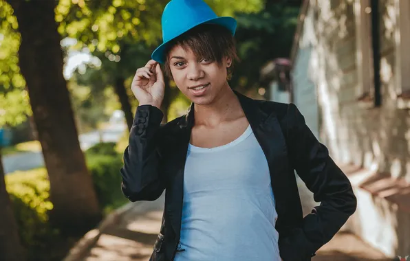 Girl, hat, girl