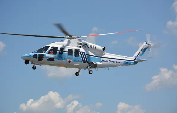 Picture flight, helicopter, Sikorsky, S-76D
