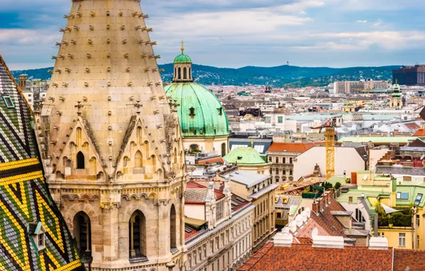 Home, Austria, roof, panorama, Vienna