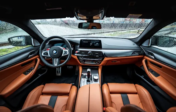 Picture interior, BMW, sedan, salon, Biturbo, BMW M5, Manhart, M5