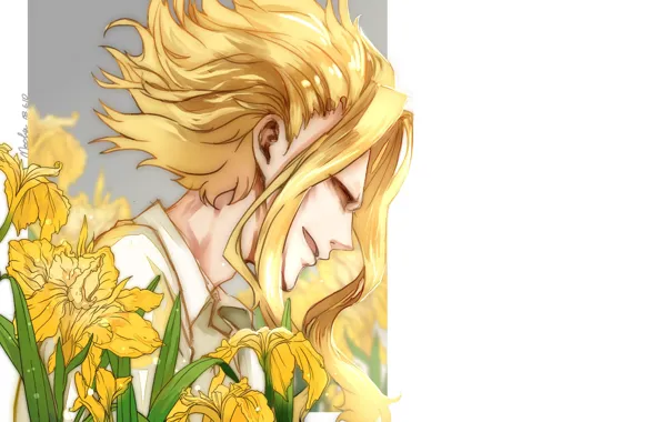 Guy, blonde, Boku no Hero Academy, My hero Academy, Almighty