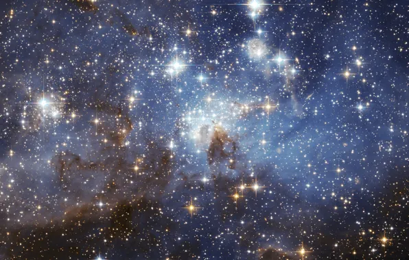 Space, stars, nebula, space, nebula, stars, LH 95