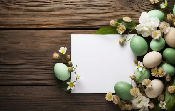 Flowers, holiday, eggs, spring, Easter, socket, painted, eggs