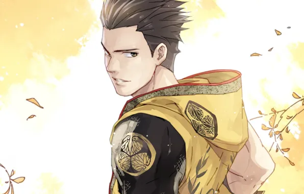 Download wallpaper anime, art, guy, the era of unrest, Tokugawa Ieyasu ...