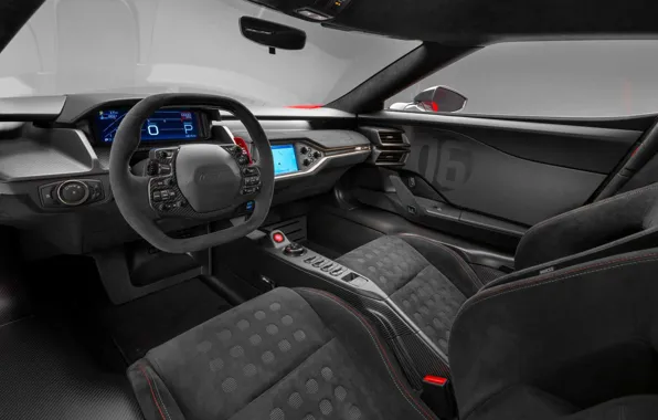 Interior, Ford GT, Heritage Edition, Alan Mann